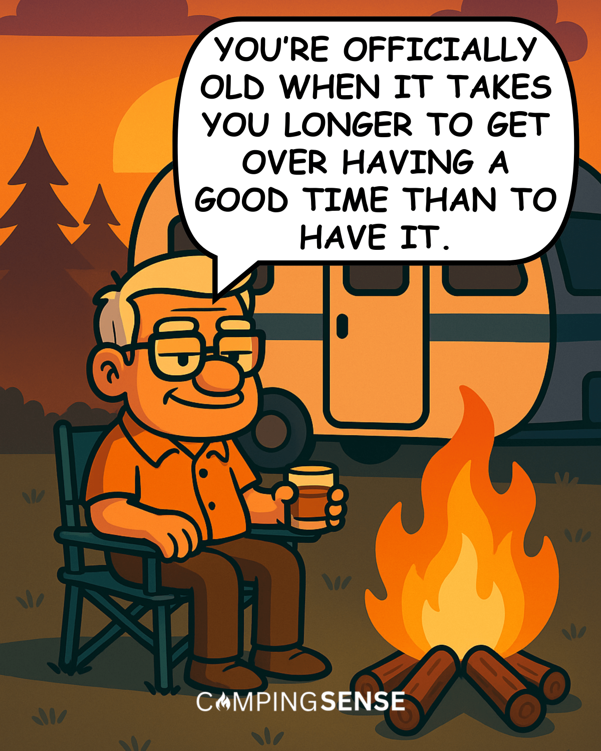 You’re officially old when it takes you longer to get over having a good time than to have it