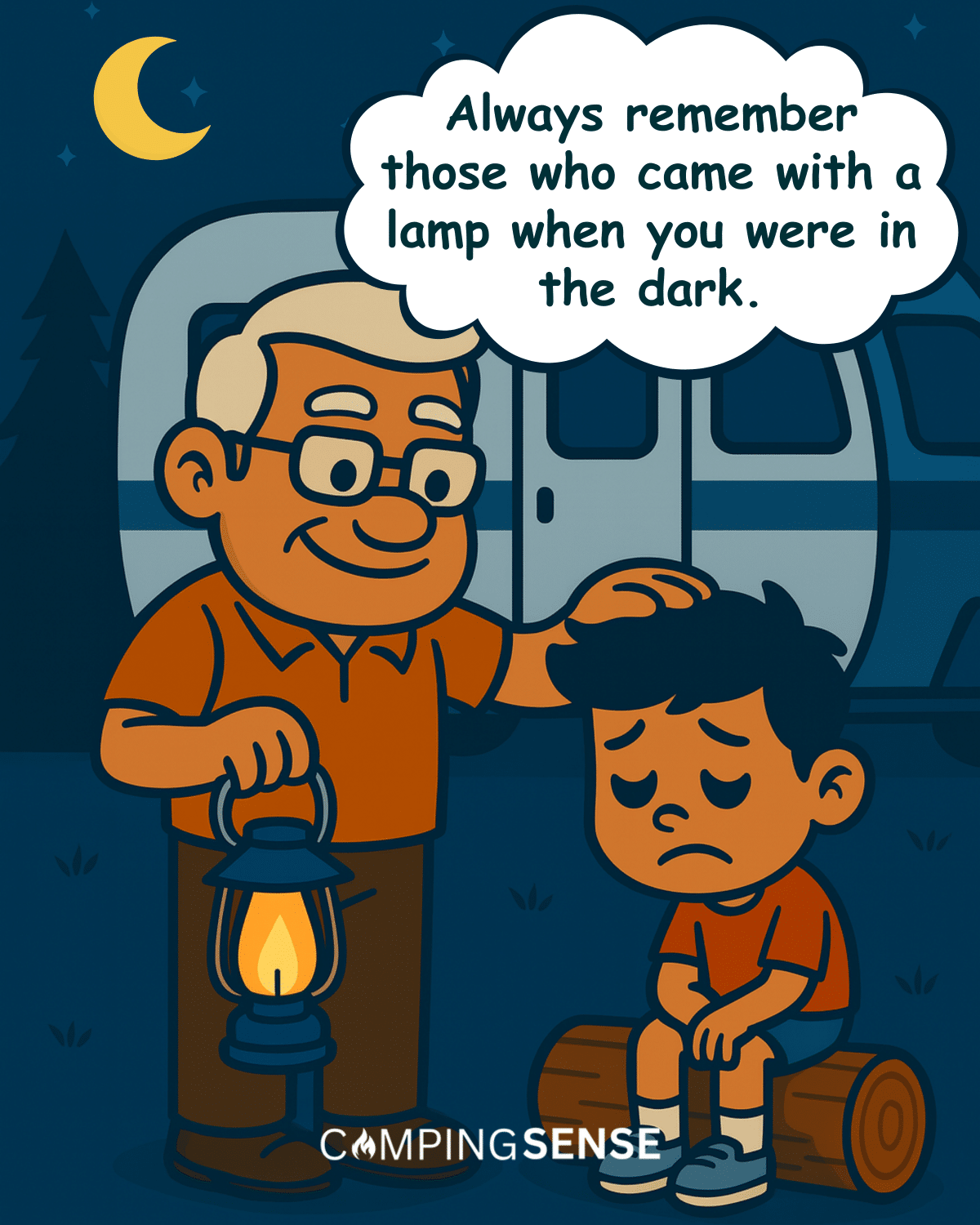 Always Remember Those Who Came With A Lamp When You Were In The Dark.